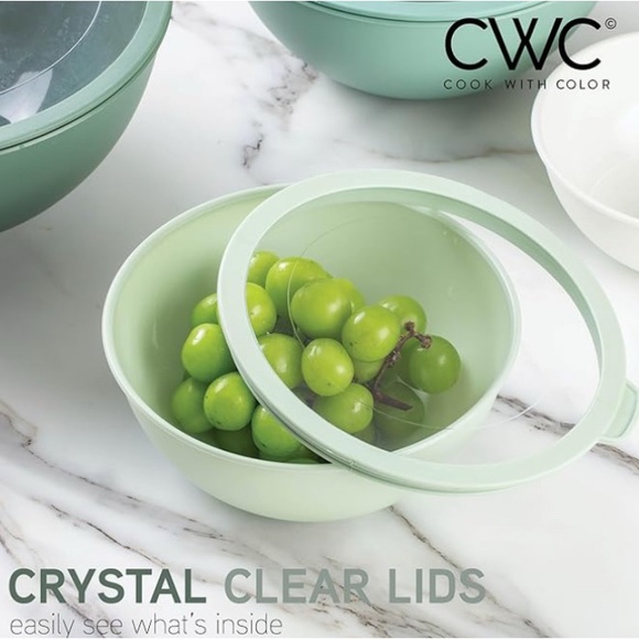 CWC Mixing Bowl Set with Lids - Picture 5 of 6